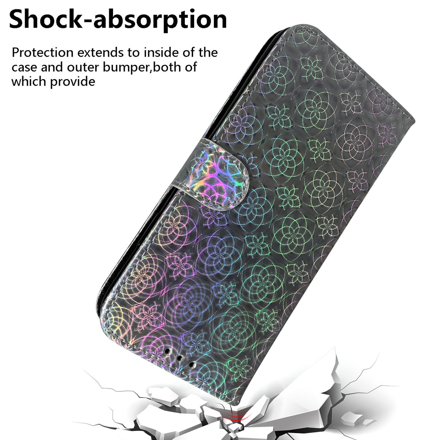 Dazzling Pure Color Leather Phone Case for Sony Xperia L4