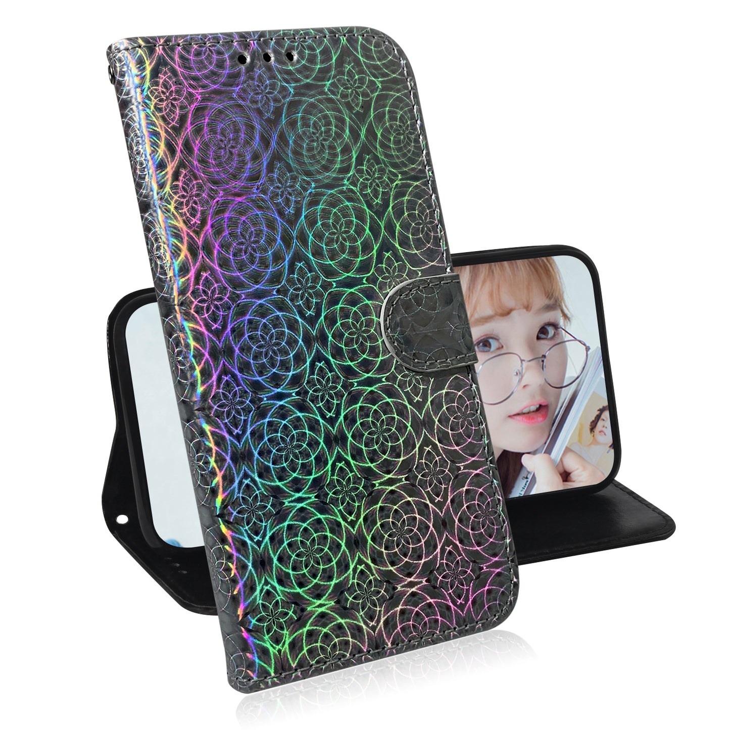 Dazzling Pure Color Leather Phone Case for Sony Xperia L4