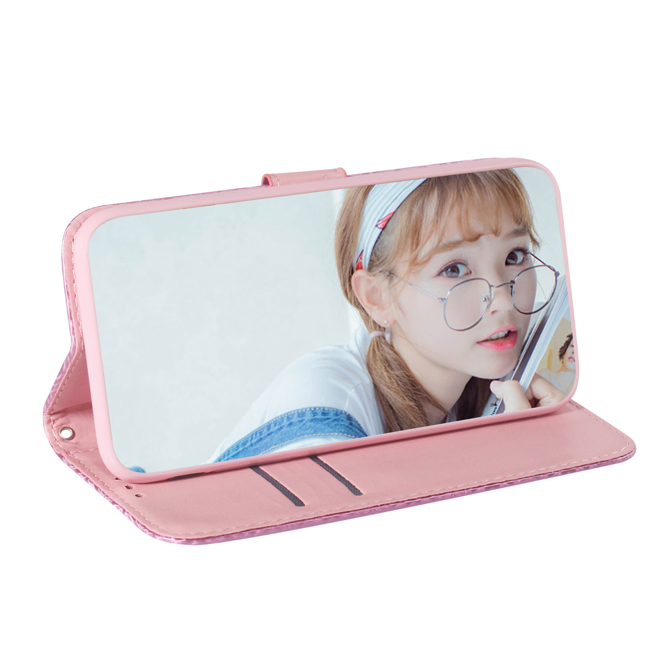 Dazzling Pure Color Leather Phone Case for Sony Xperia L4