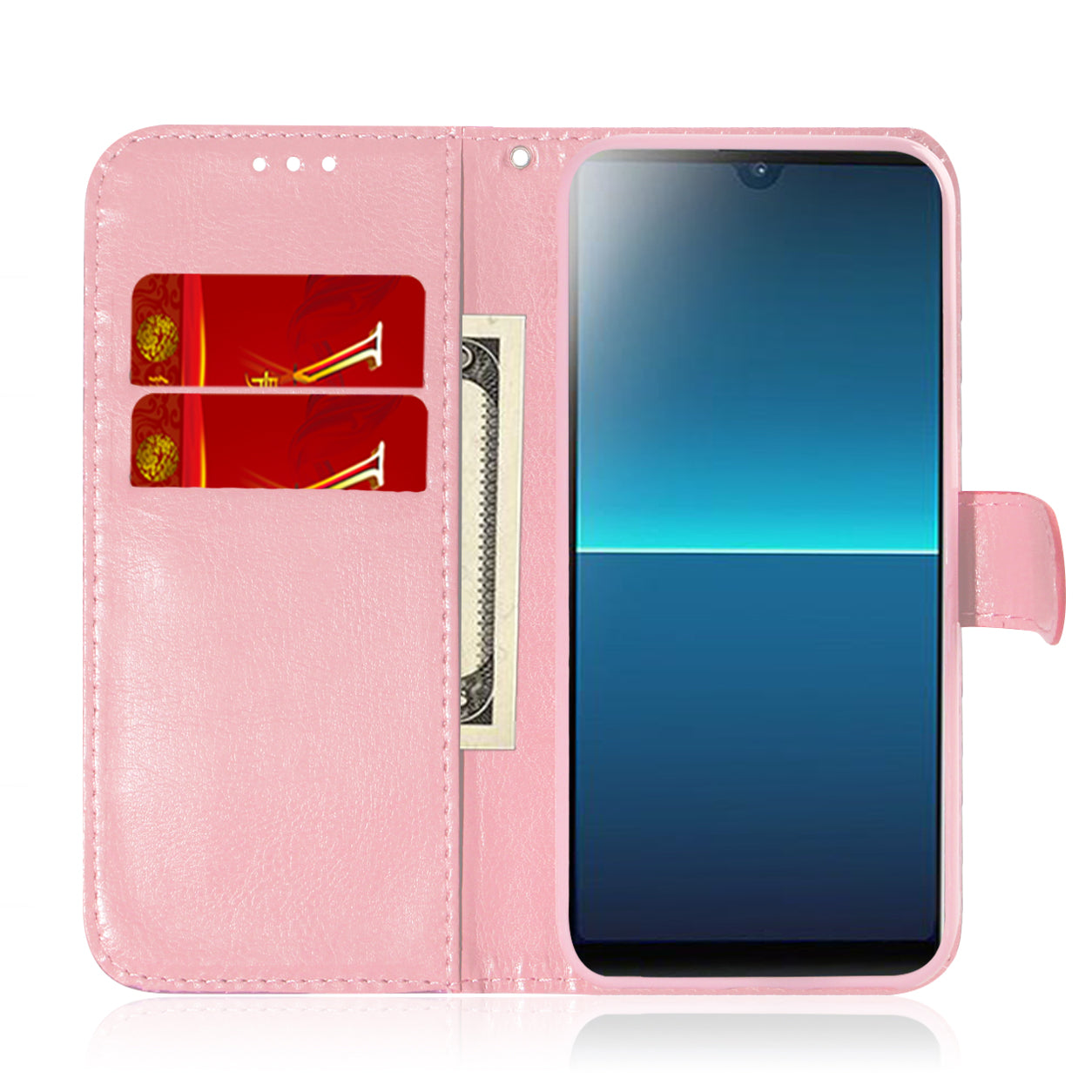 Dazzling Pure Color Leather Phone Case for Sony Xperia L4