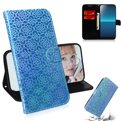 Dazzling Pure Color Leather Phone Case for Sony Xperia L4