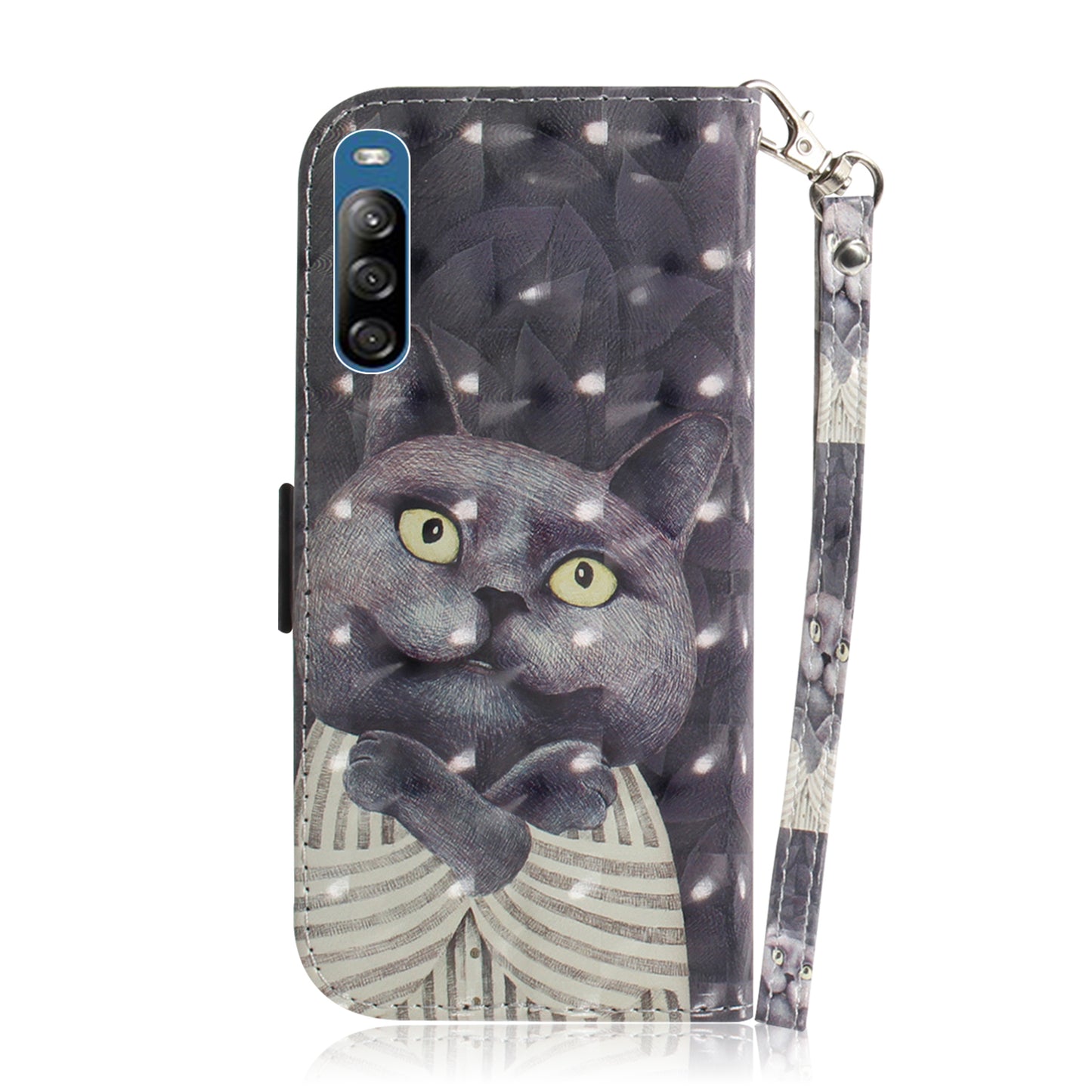 Patterned Light Spot Decor Leather Wallet Phone Case for Sony Xperia L4