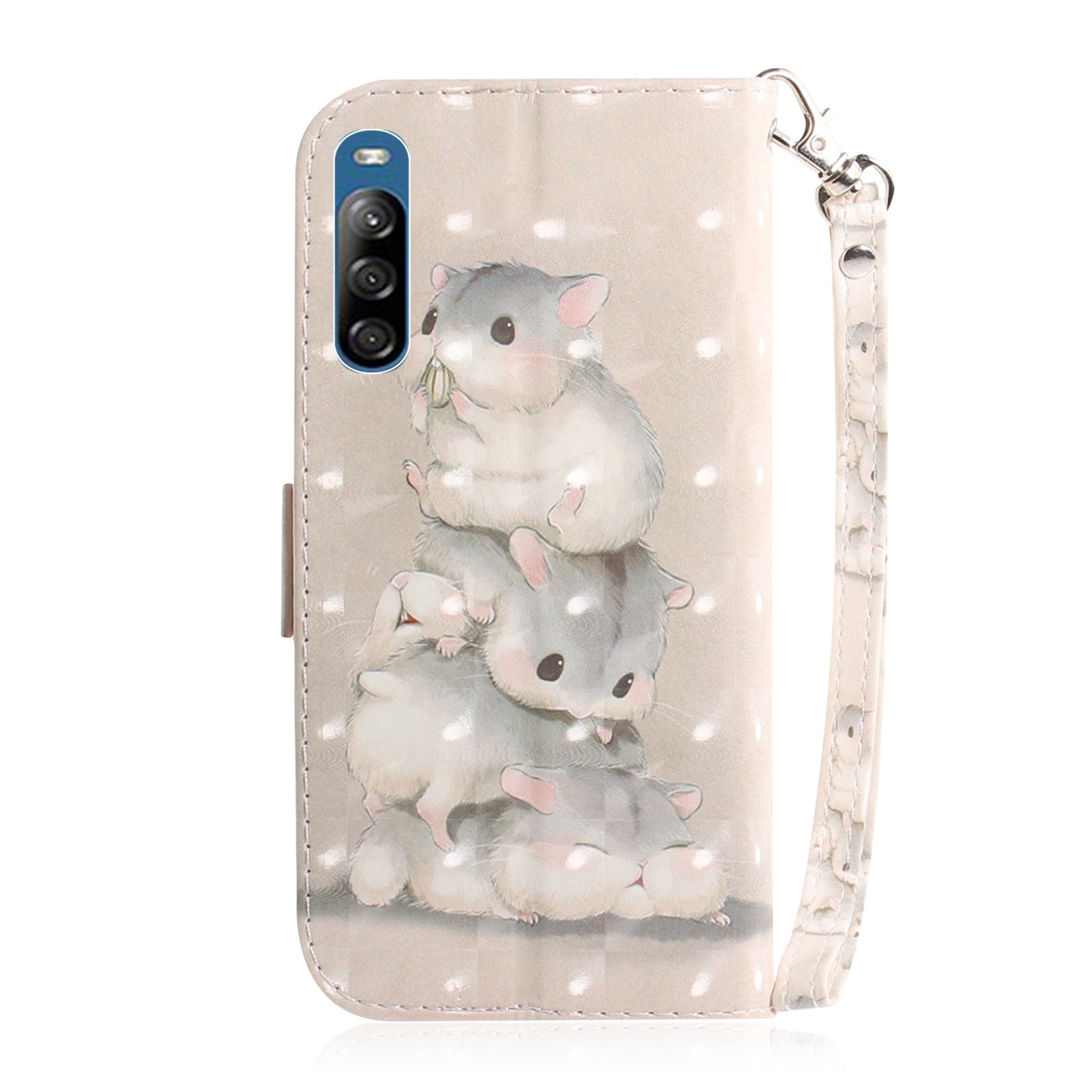 Patterned Light Spot Decor Leather Wallet Phone Case for Sony Xperia L4