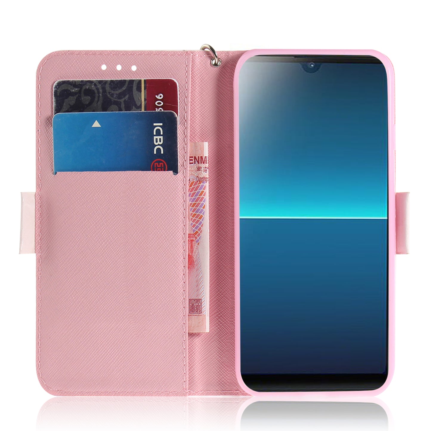 Patterned Light Spot Decor Leather Wallet Phone Case for Sony Xperia L4