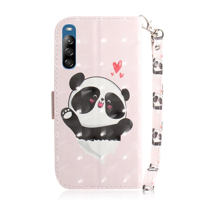 Patterned Light Spot Decor Leather Wallet Phone Case for Sony Xperia L4