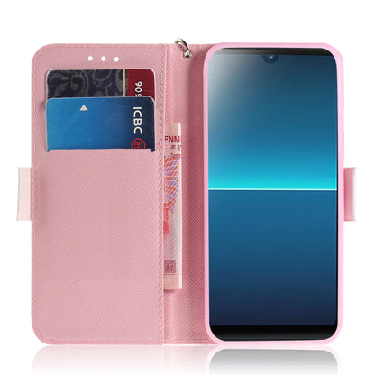 Patterned Light Spot Decor Leather Wallet Phone Case for Sony Xperia L4