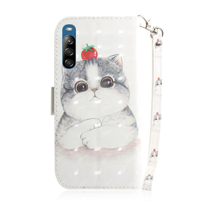 Patterned Light Spot Decor Leather Wallet Phone Case for Sony Xperia L4
