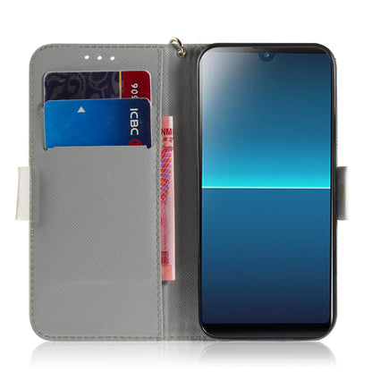 Patterned Light Spot Decor Leather Wallet Phone Case for Sony Xperia L4