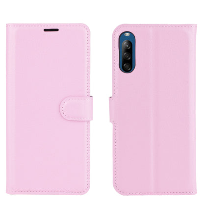 Litchi Skin Wallet Leather Stand Case for Sony Xperia L4