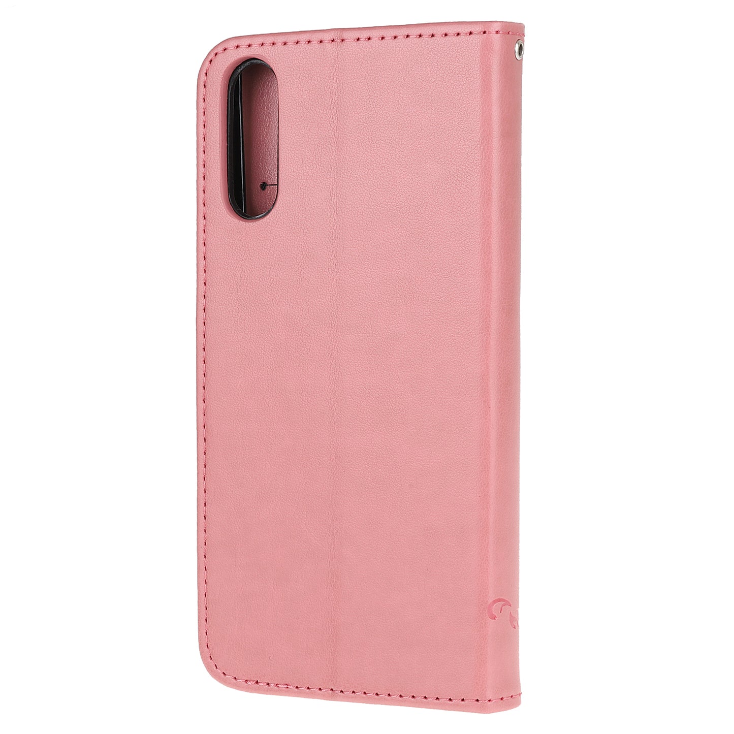 Imprint Butterfly Flower Wallet Stand Leather Flip Cover for Sony Xperia L4