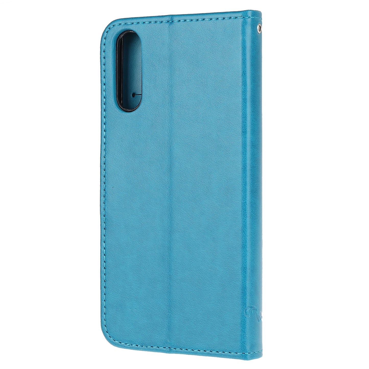 Imprint Butterfly Flower Wallet Stand Leather Flip Cover for Sony Xperia L4