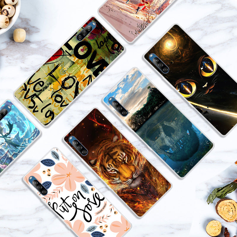 Pattern Printing Soft TPU Phone Shell for Xperia L4