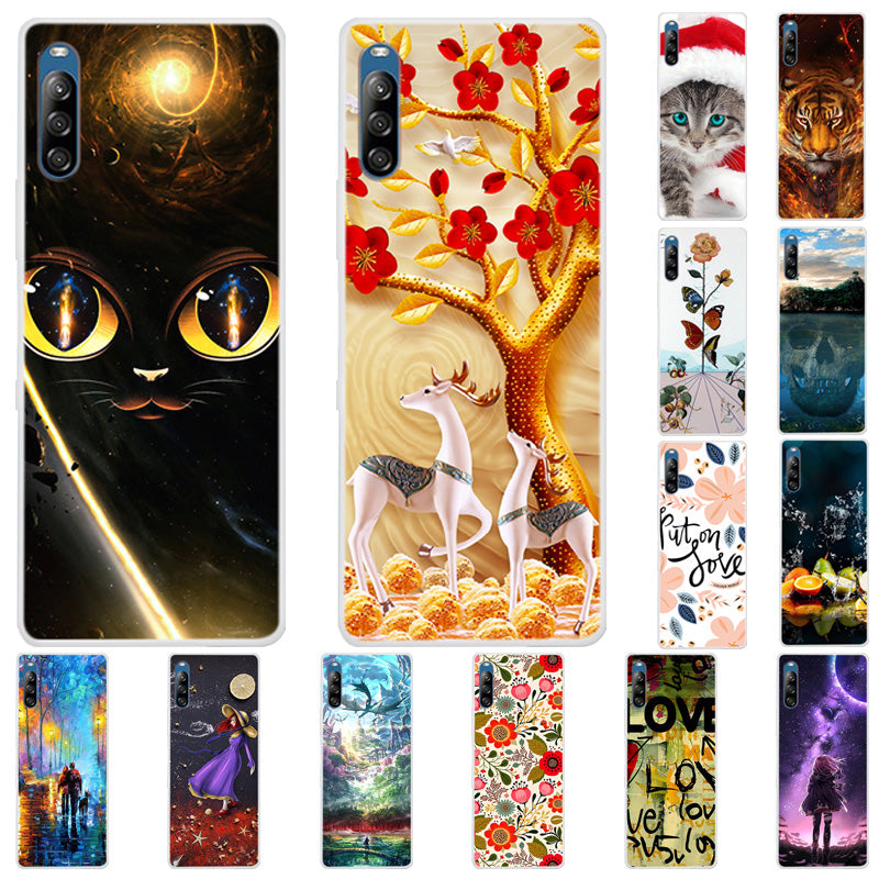 Pattern Printing Soft TPU Phone Shell for Xperia L4