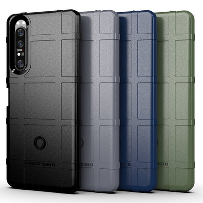 Anti-shock Square Grid Texture Thicken TPU Case for Sony Xperia 1 II