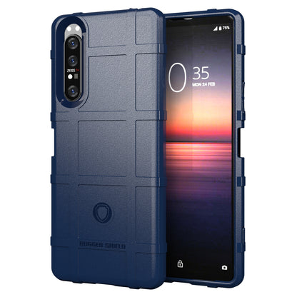 Anti-shock Square Grid Texture Thicken TPU Case for Sony Xperia 1 II