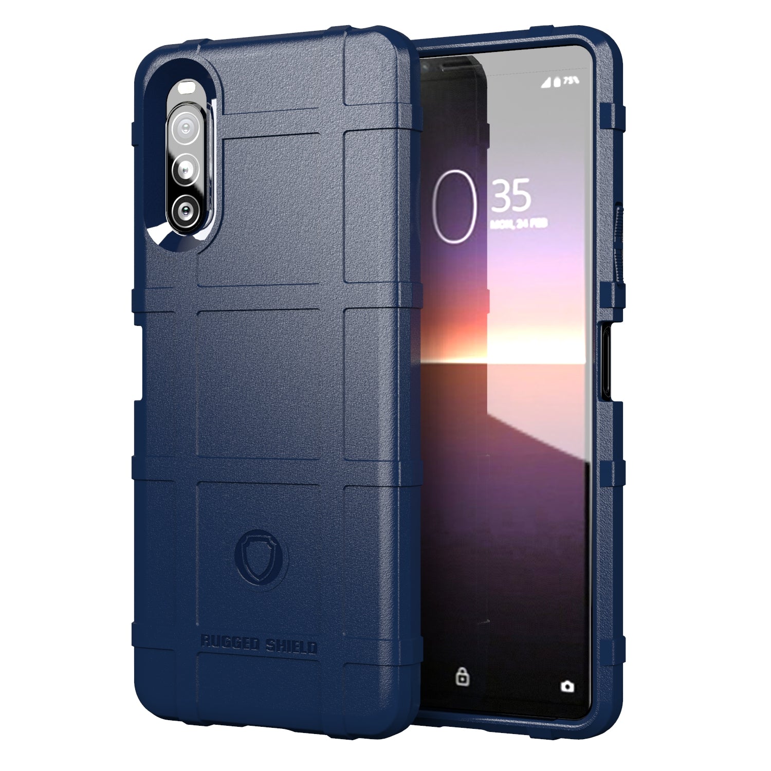 Shock Resistant Rugged Square Skin TPU Cell Cover for Sony Xperia 10 II