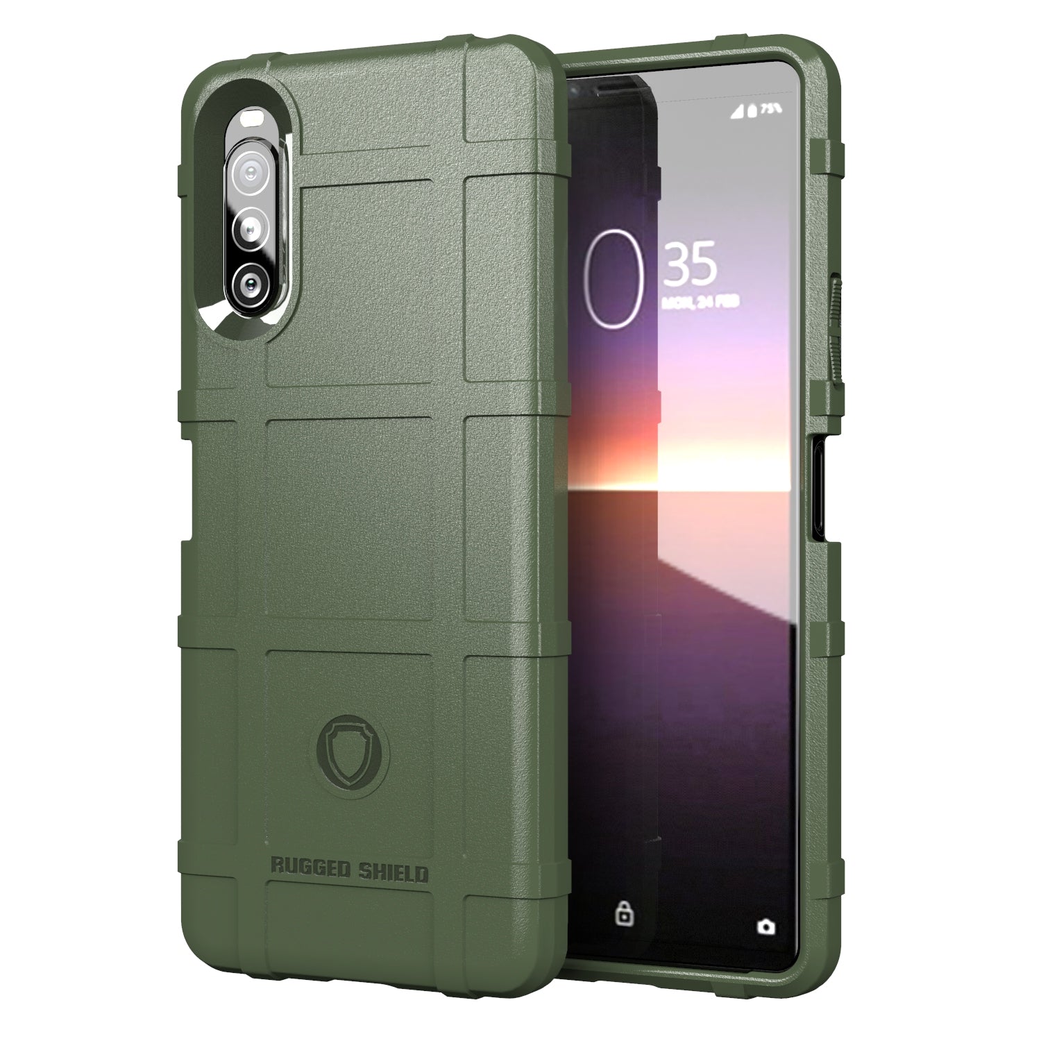 Shock Resistant Rugged Square Skin TPU Cell Cover for Sony Xperia 10 II