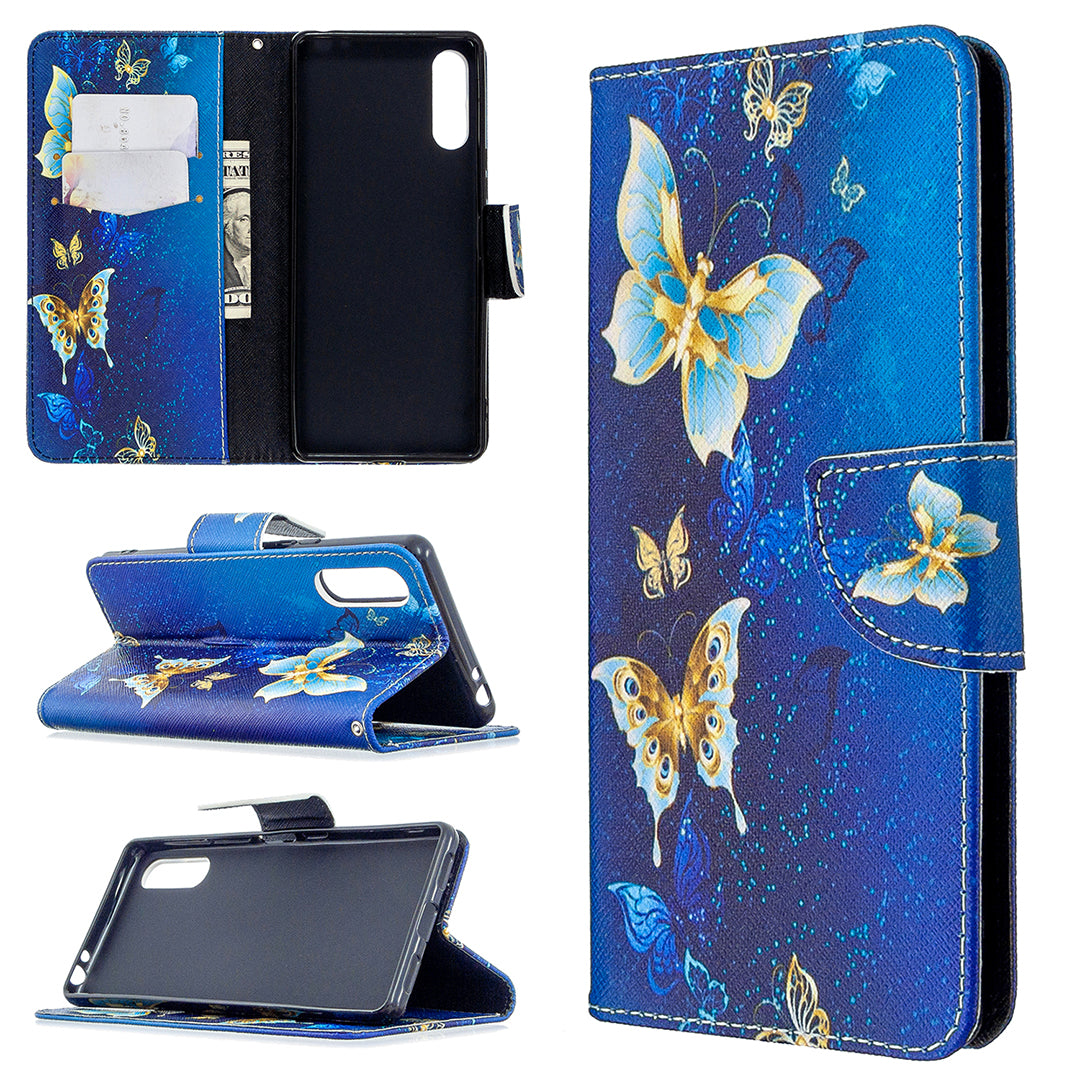 Pattern Printing Case Wallet Stand Leather Cover for Sony Xperia L4