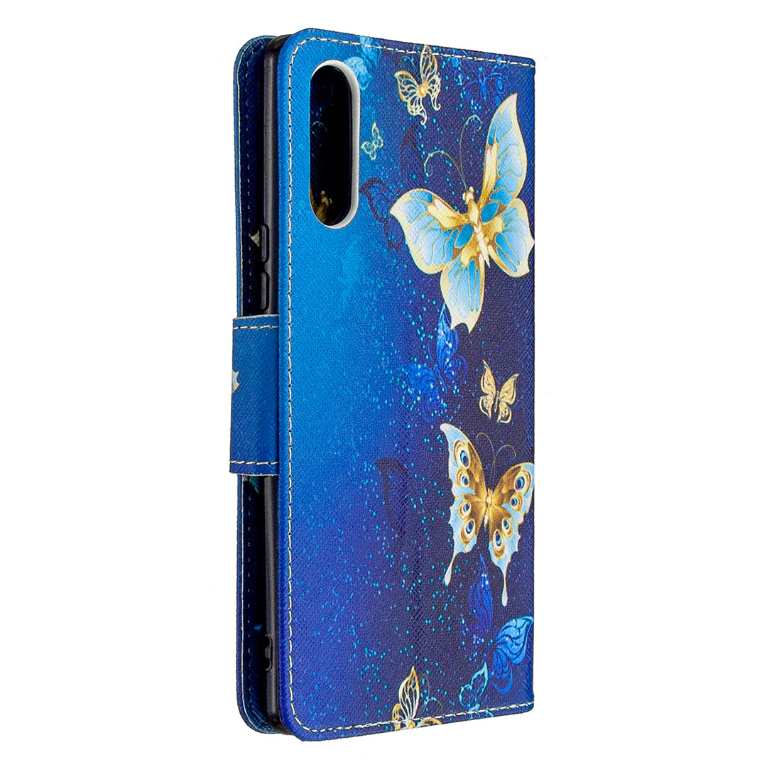 Pattern Printing Case Wallet Stand Leather Cover for Sony Xperia L4