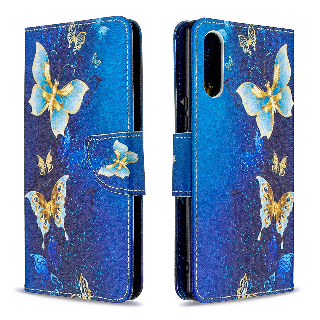 Pattern Printing Case Wallet Stand Leather Cover for Sony Xperia L4