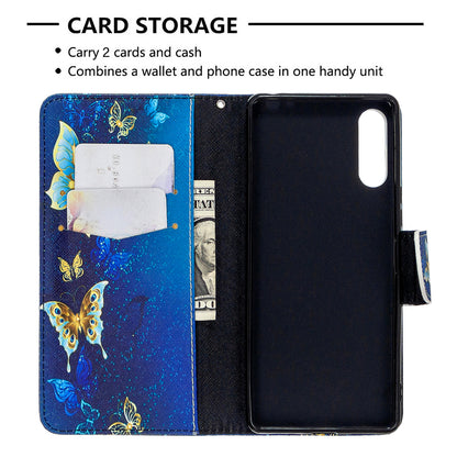 Pattern Printing Case Wallet Stand Leather Cover for Sony Xperia L4