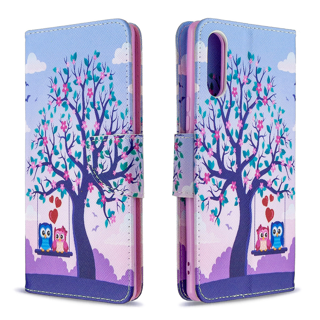 Pattern Printing Case Wallet Stand Leather Cover for Sony Xperia L4