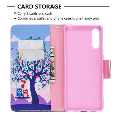 Pattern Printing Case Wallet Stand Leather Cover for Sony Xperia L4