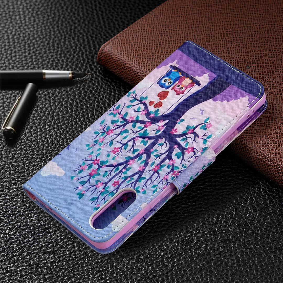 Pattern Printing Case Wallet Stand Leather Cover for Sony Xperia L4