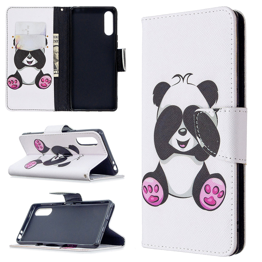 Pattern Printing Case Wallet Stand Leather Cover for Sony Xperia L4