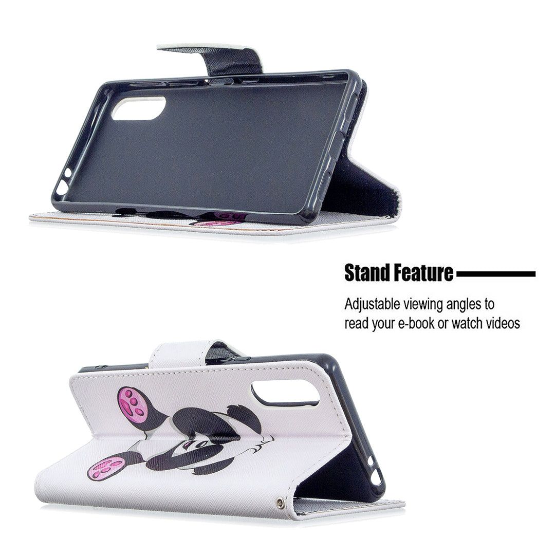 Pattern Printing Case Wallet Stand Leather Cover for Sony Xperia L4