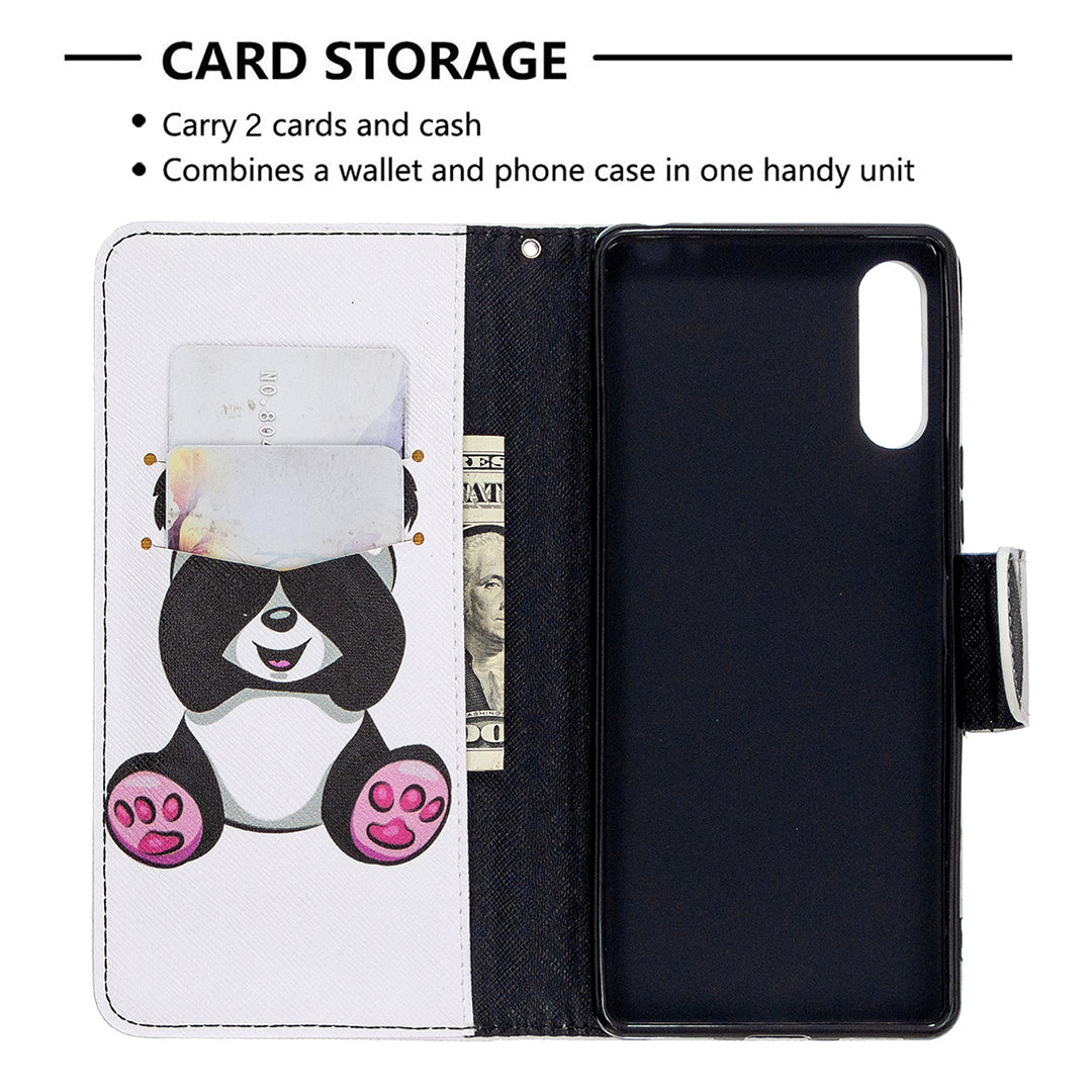 Pattern Printing Case Wallet Stand Leather Cover for Sony Xperia L4