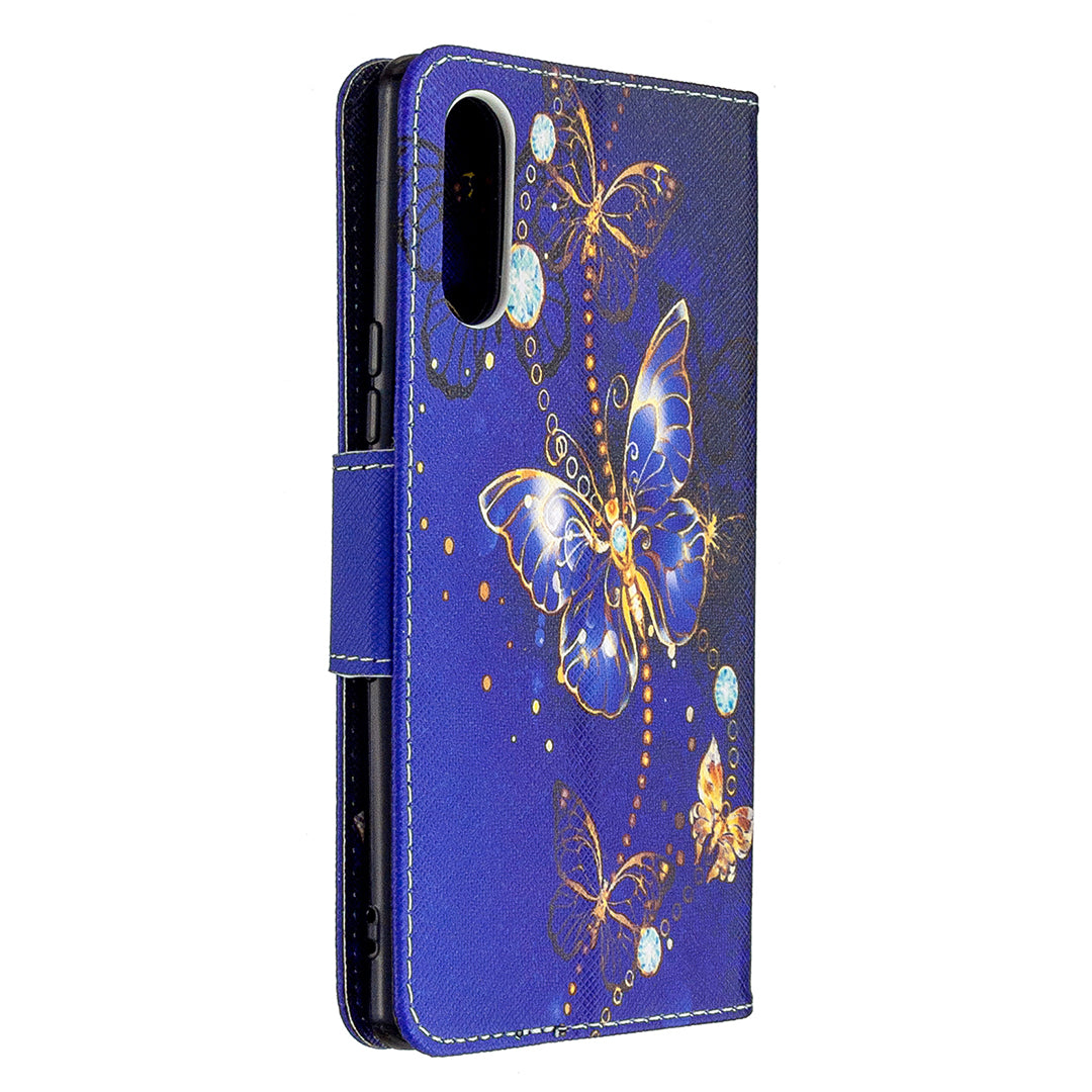 Pattern Printing Case Wallet Stand Leather Cover for Sony Xperia L4