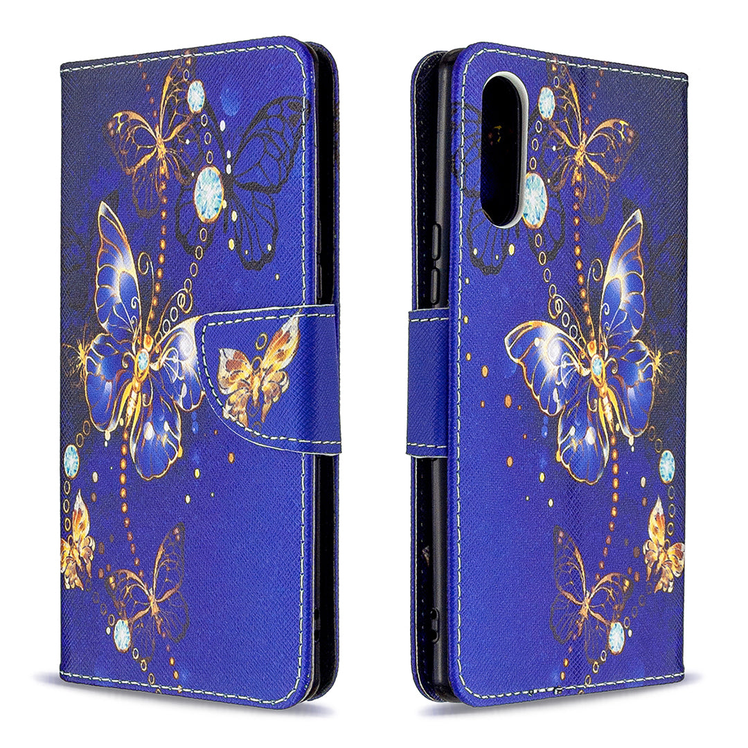 Pattern Printing Case Wallet Stand Leather Cover for Sony Xperia L4