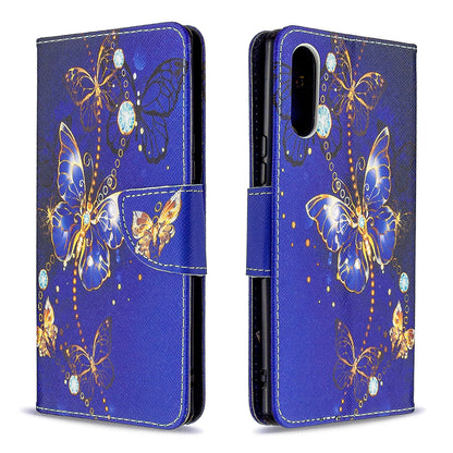 Pattern Printing Case Wallet Stand Leather Cover for Sony Xperia L4