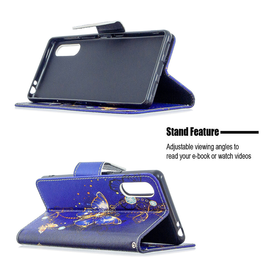 Pattern Printing Case Wallet Stand Leather Cover for Sony Xperia L4
