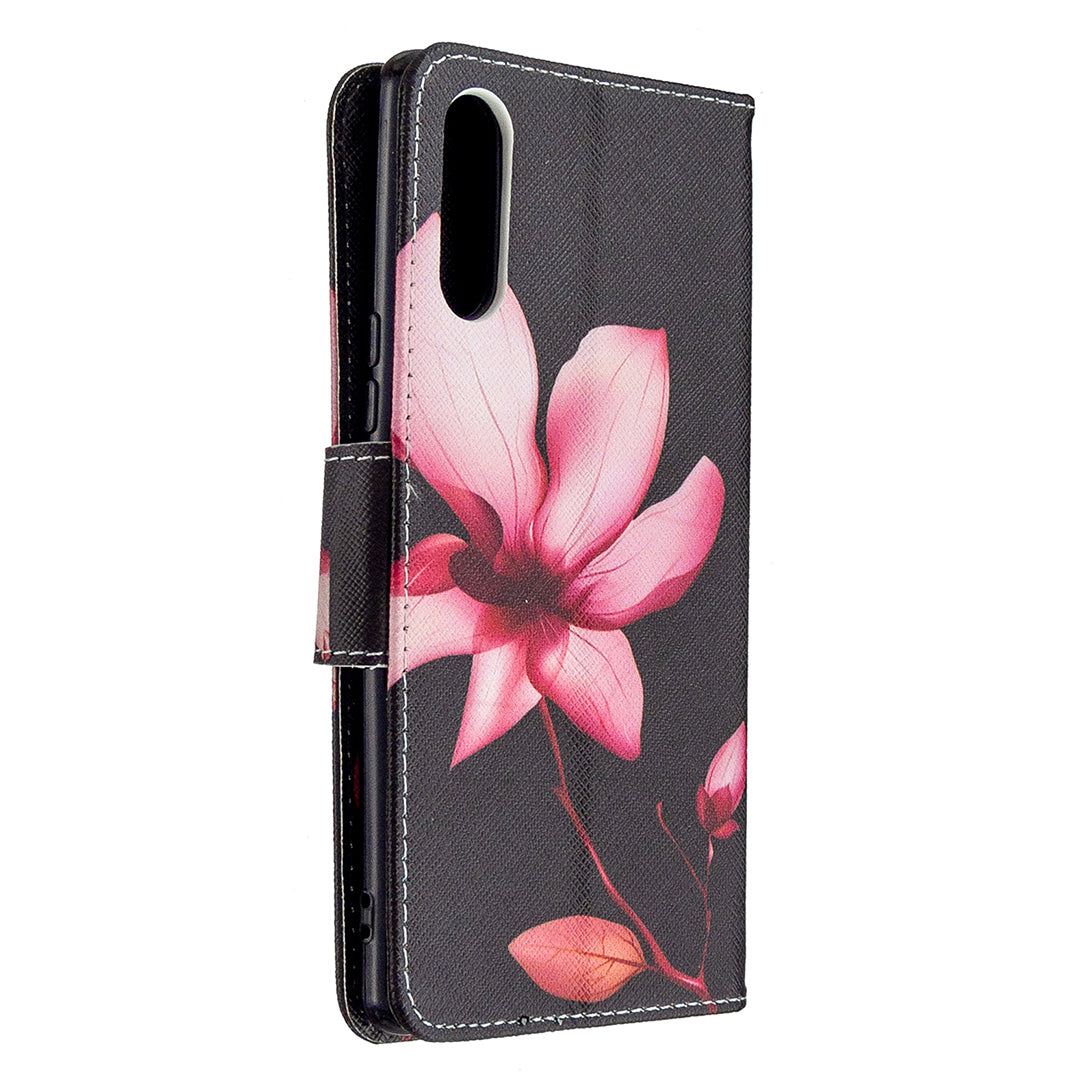 Pattern Printing Case Wallet Stand Leather Cover for Sony Xperia L4