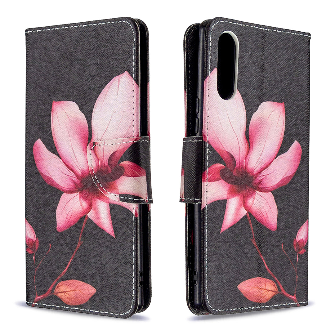 Pattern Printing Case Wallet Stand Leather Cover for Sony Xperia L4