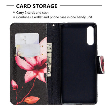 Pattern Printing Case Wallet Stand Leather Cover for Sony Xperia L4