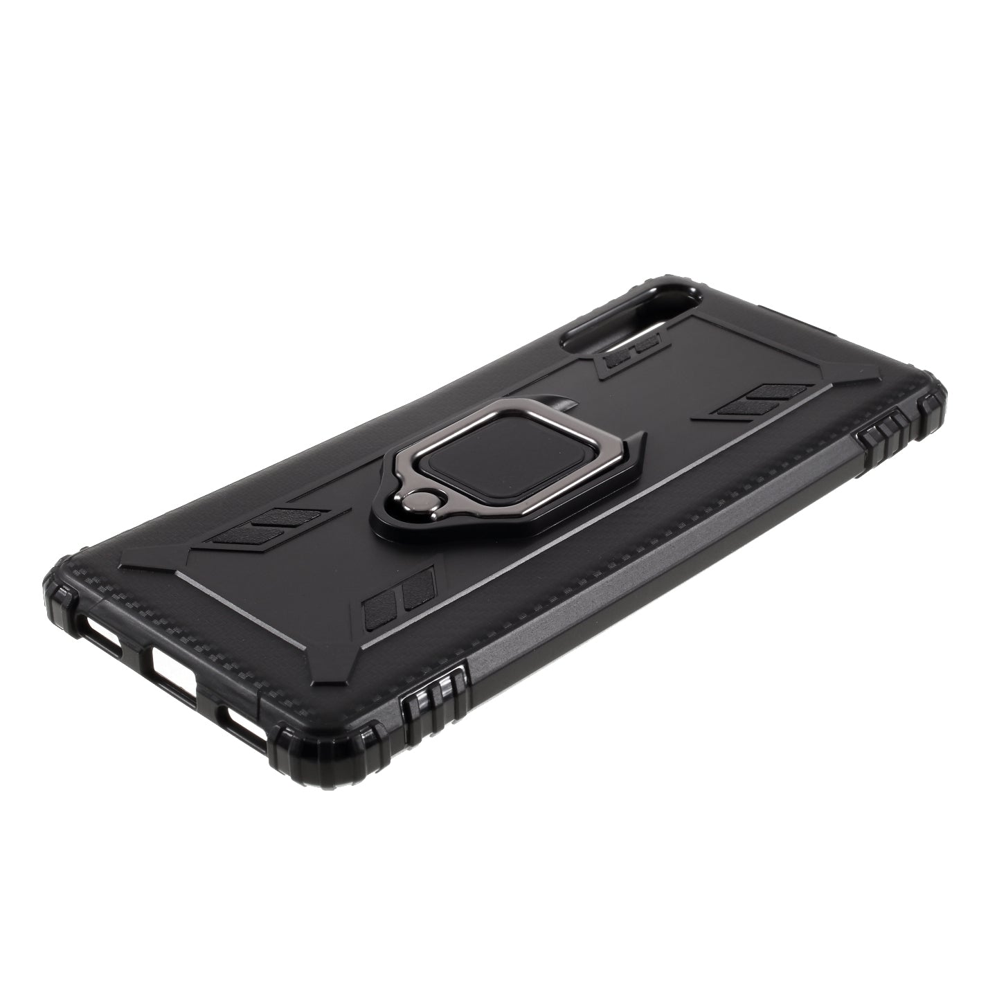 Finger Ring TPU Phone Cover Case with Magnetic Sheet for Sony Xperia L4