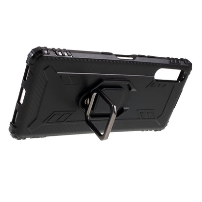 Finger Ring TPU Phone Cover Case with Magnetic Sheet for Sony Xperia L4