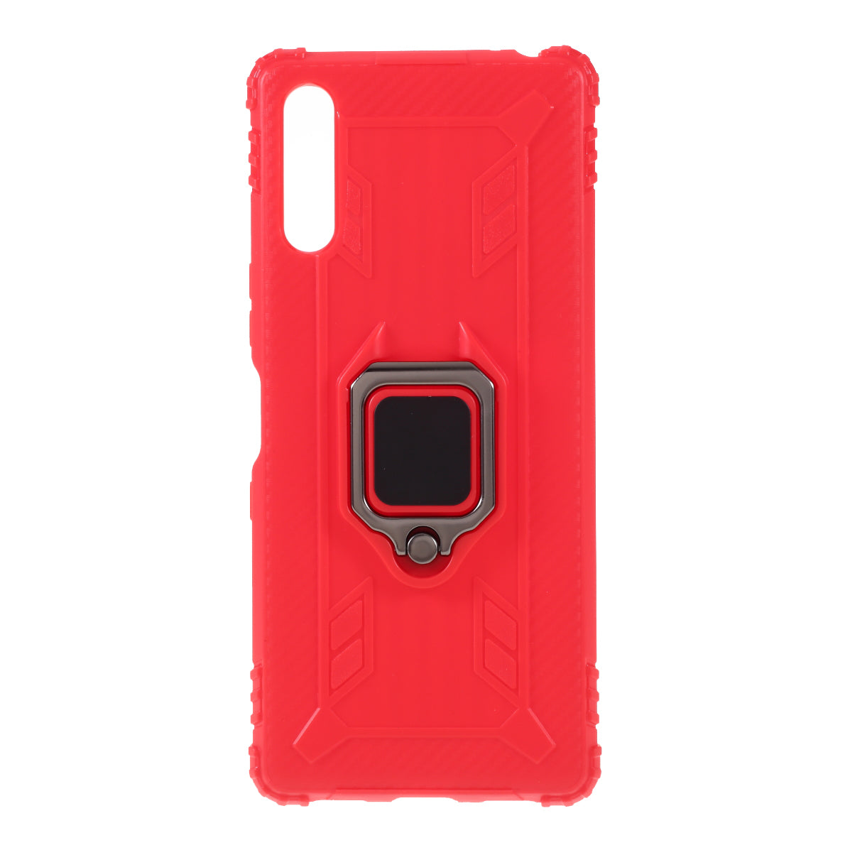 Finger Ring TPU Phone Cover Case with Magnetic Sheet for Sony Xperia L4