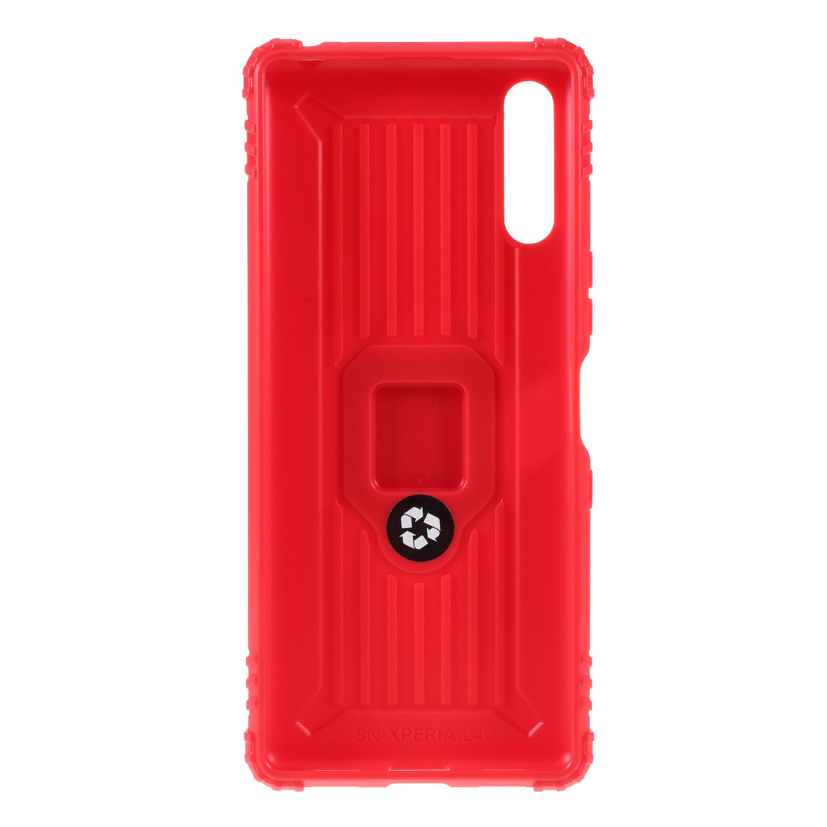 Finger Ring TPU Phone Cover Case with Magnetic Sheet for Sony Xperia L4