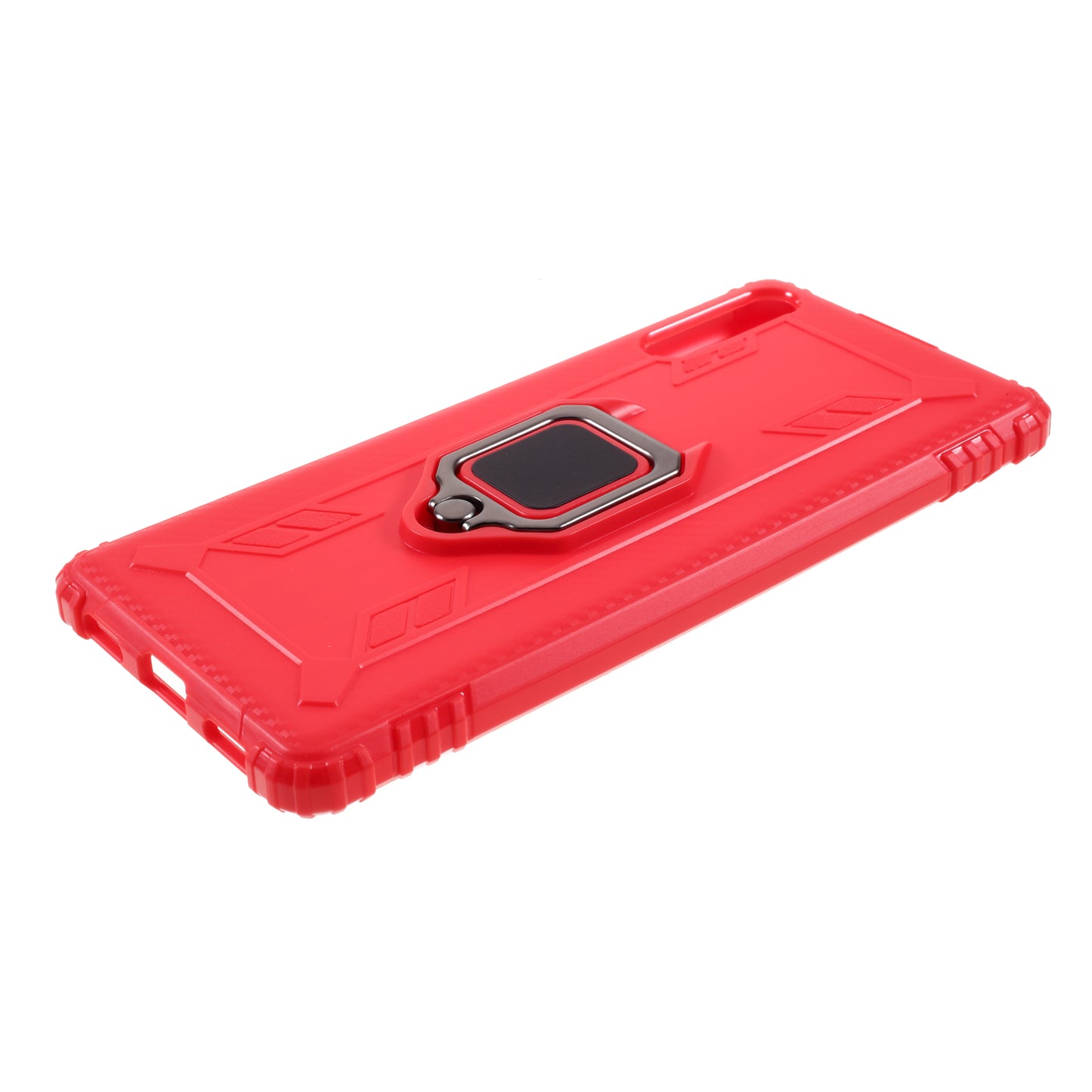 Finger Ring TPU Phone Cover Case with Magnetic Sheet for Sony Xperia L4