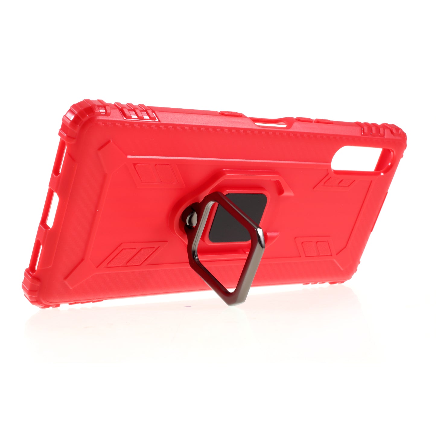 Finger Ring TPU Phone Cover Case with Magnetic Sheet for Sony Xperia L4
