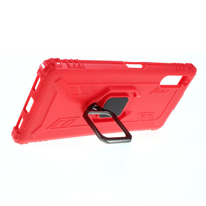 Finger Ring TPU Phone Cover Case with Magnetic Sheet for Sony Xperia L4