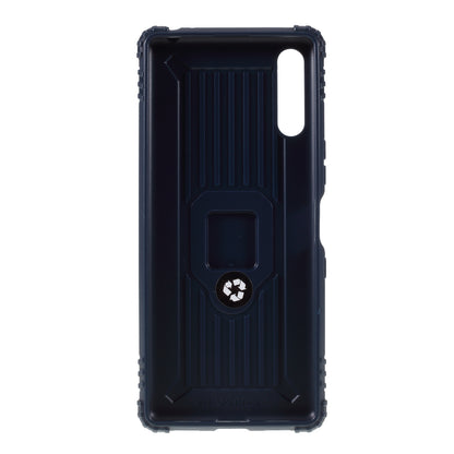 Finger Ring TPU Phone Cover Case with Magnetic Sheet for Sony Xperia L4
