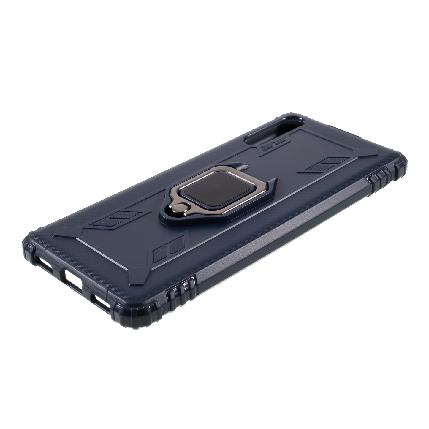 Finger Ring TPU Phone Cover Case with Magnetic Sheet for Sony Xperia L4
