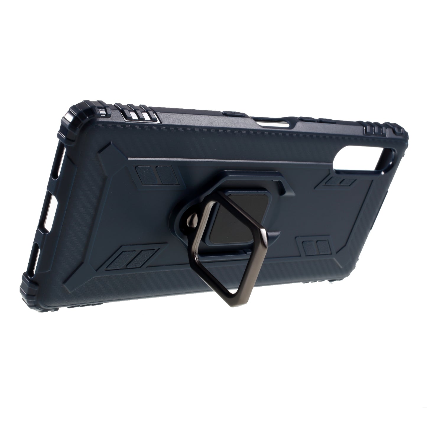 Finger Ring TPU Phone Cover Case with Magnetic Sheet for Sony Xperia L4