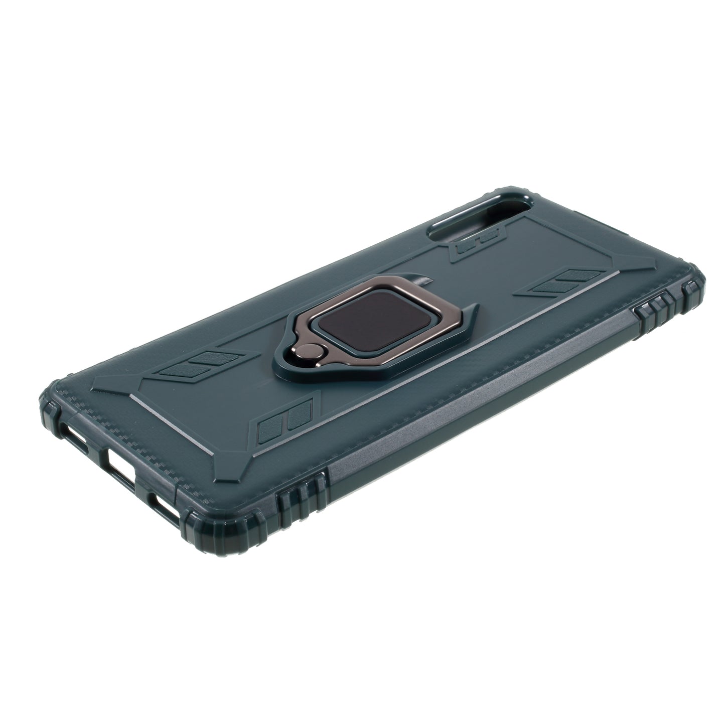 Finger Ring TPU Phone Cover Case with Magnetic Sheet for Sony Xperia L4