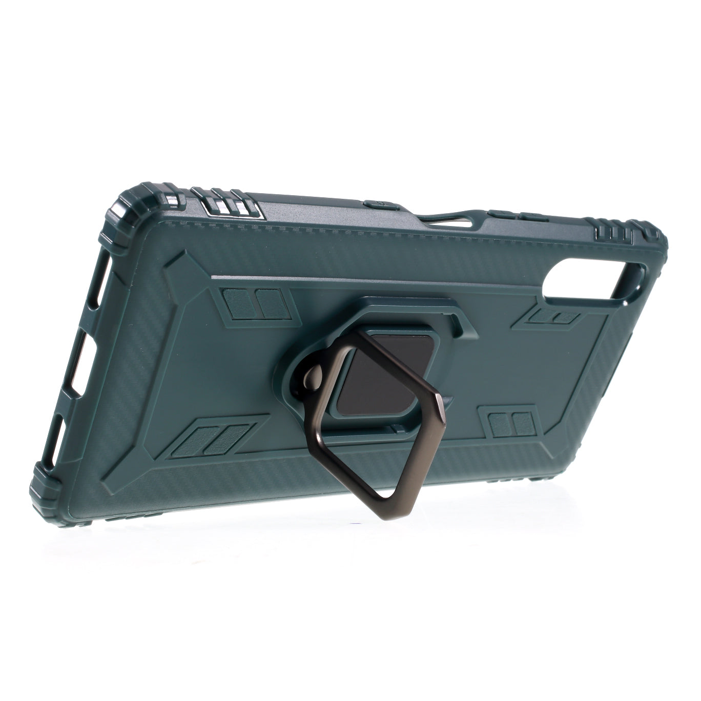 Finger Ring TPU Phone Cover Case with Magnetic Sheet for Sony Xperia L4